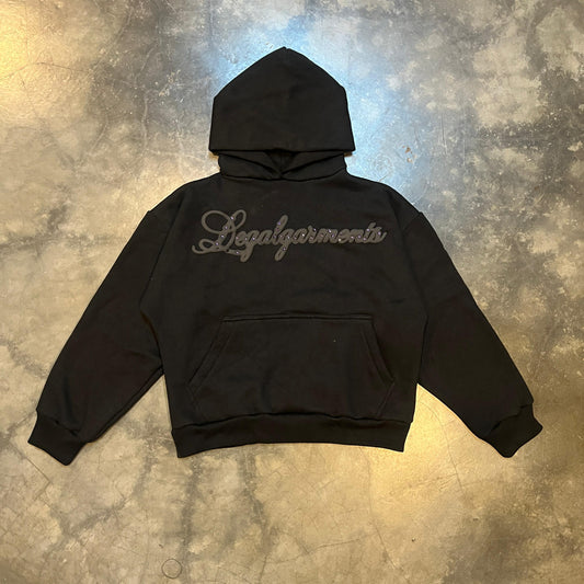 BLACK CRYSTAL HOODIE